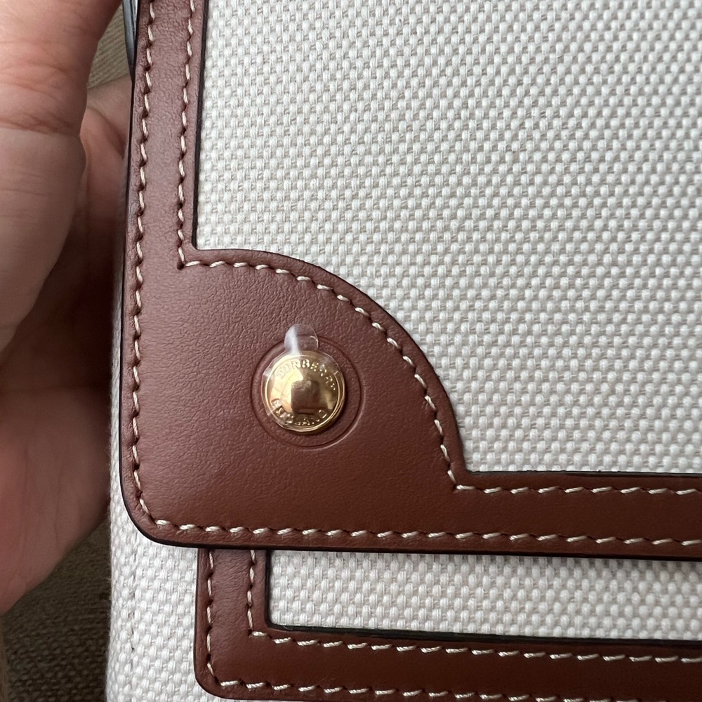 Authentic Brand New Burberry note horseferry print canvas& leather crossbody bag - Picture 12 of 12